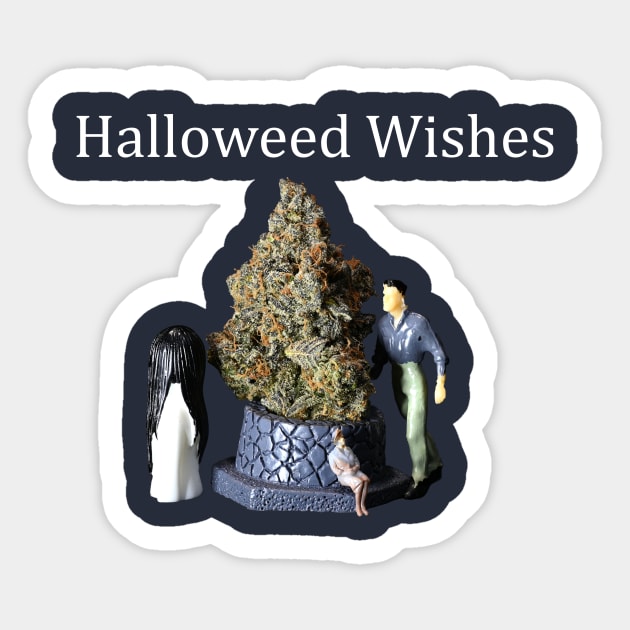 Halloweed Wishes - Weed Design Sticker by MrGreenGenes420